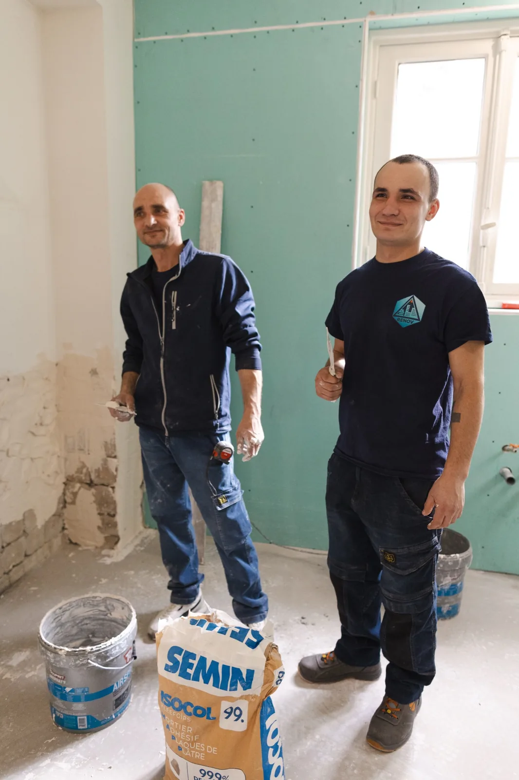 Artisan ADAZ RENOV pendant les travaux