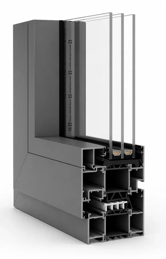Fenetre aluminium ENTRA - vue du modele