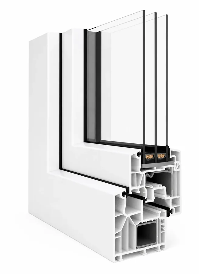 Fenetre PVC IDEAL 8000 - vue du modele