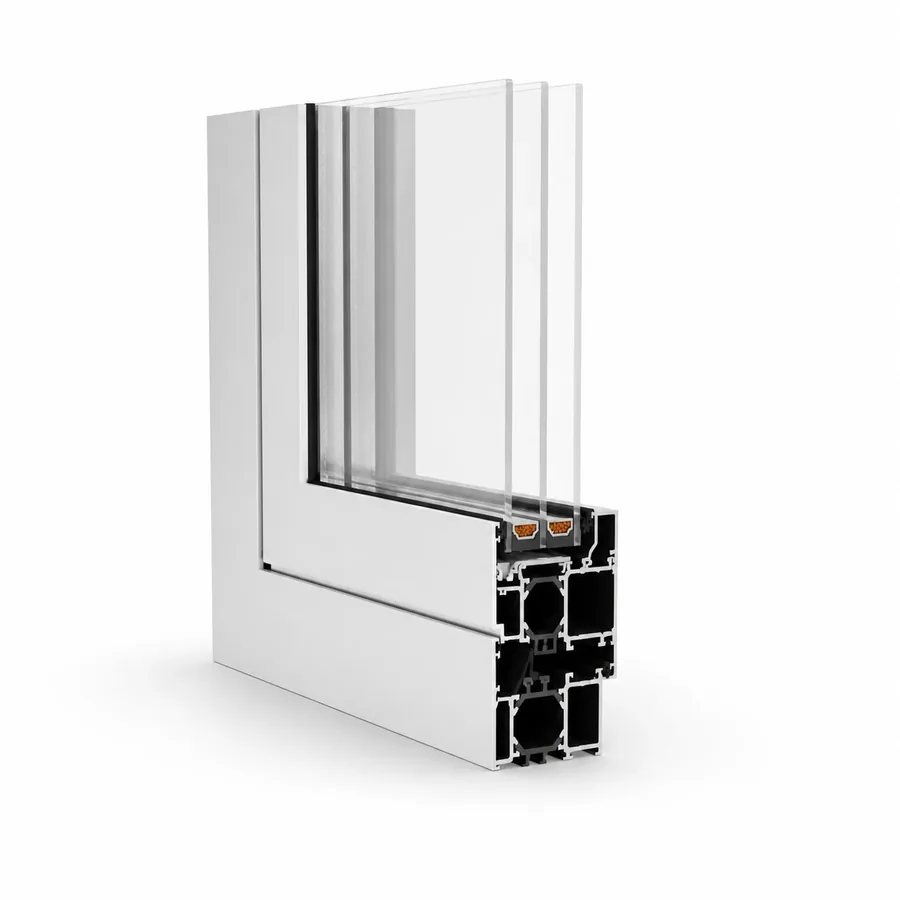 Fenetre aluminium modele 13 - vue du modele