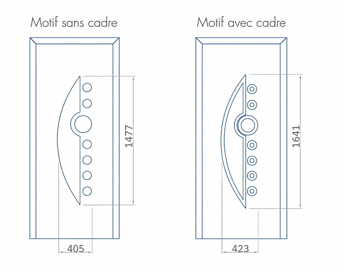 Porte d'entree modele 03 - schema technique