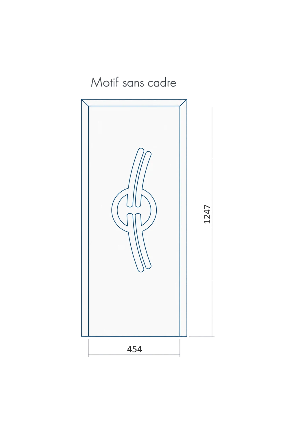 Porte d'entree modele 09 - schema technique