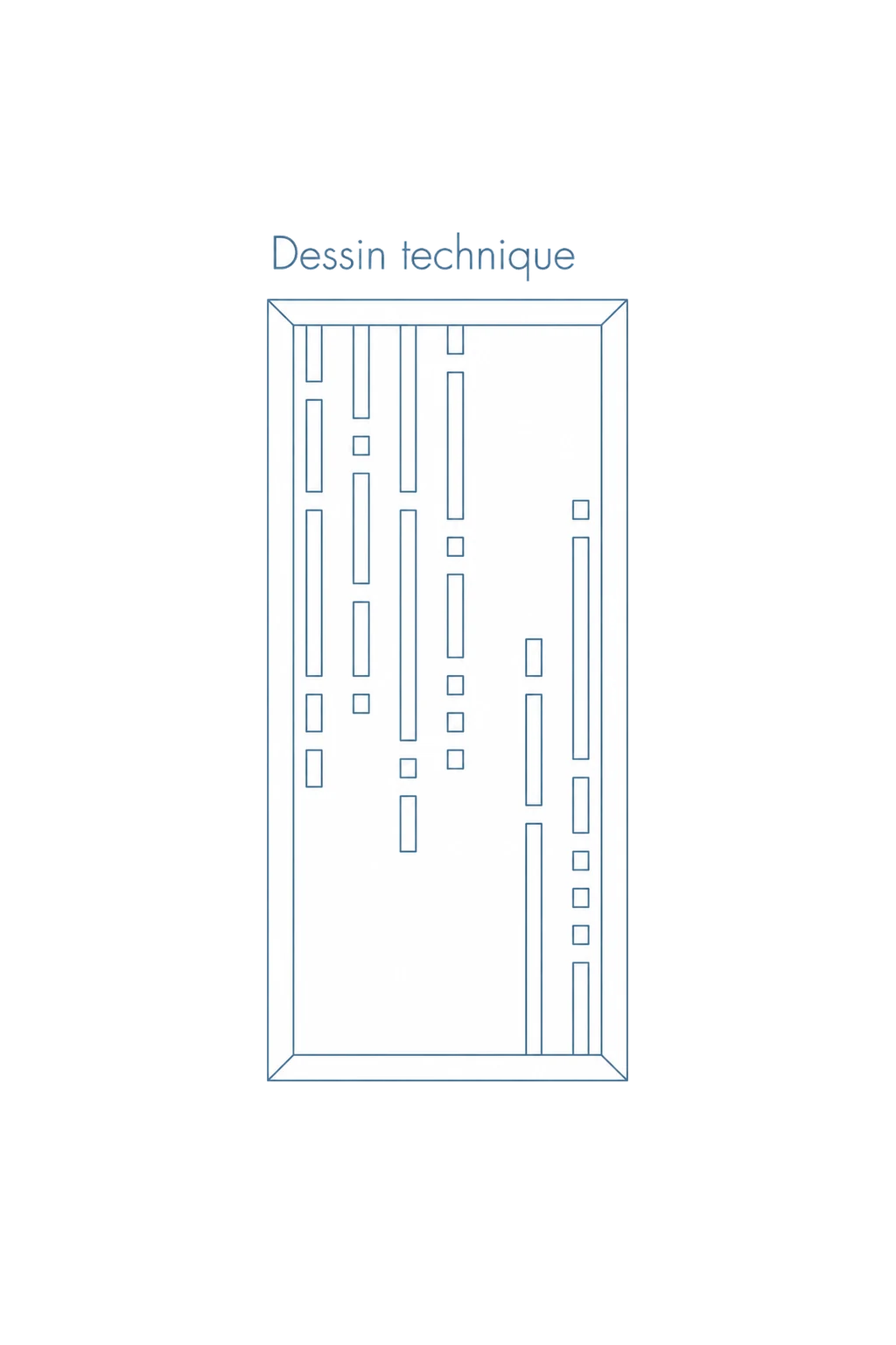 Porte d'entree modele 16 - schema technique
