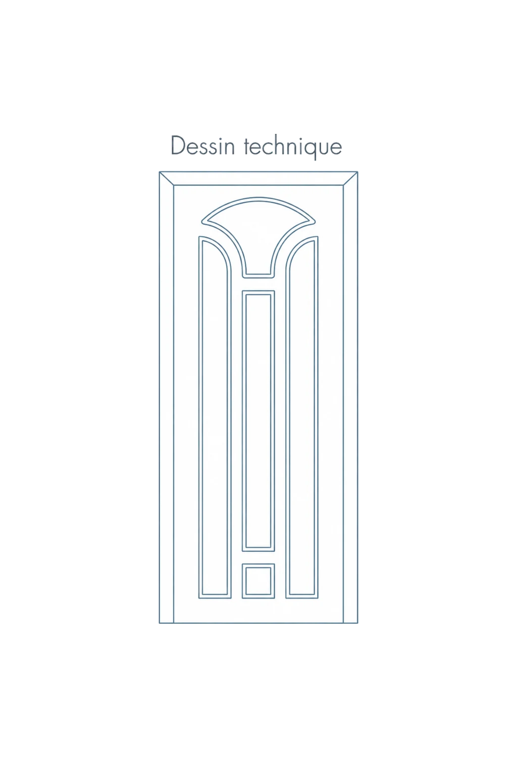 Porte d'entree modele 29 - schema technique