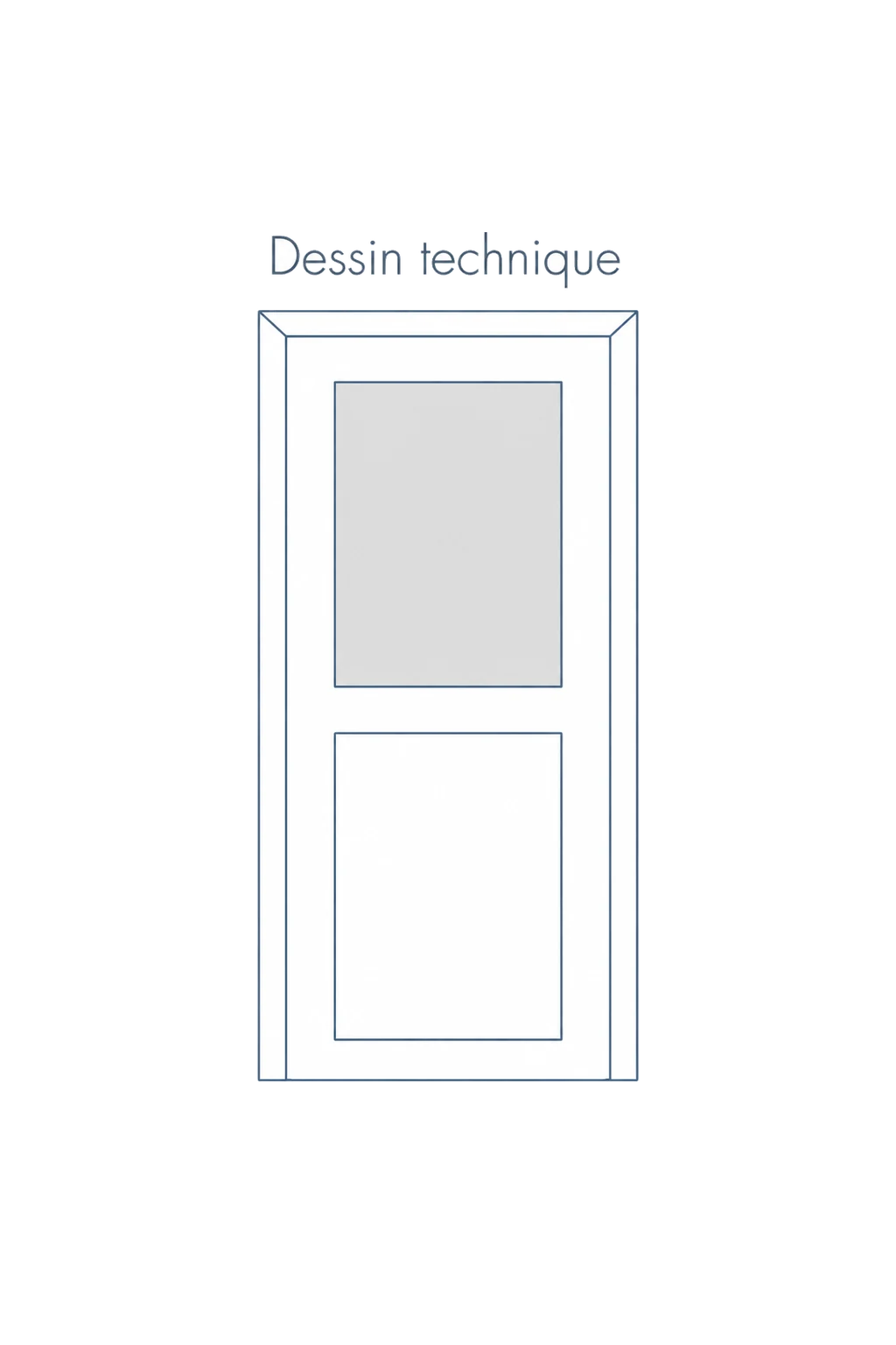 Porte d'entree modele 33 - schema technique